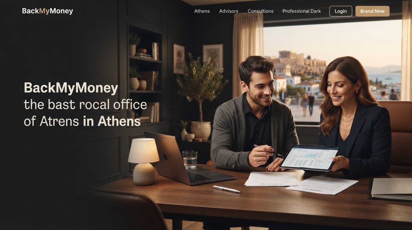 BackMyMoney — αφηρημένη απεικόνιση νευρωνικών δικτύων και τάσεων αγοράς
